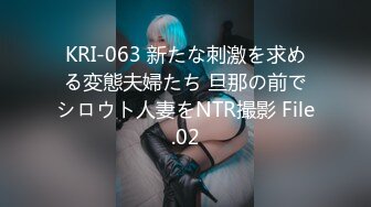 KRI-063 新たな刺激を求める変態夫婦たち 旦那の前でシロウト人妻をNTR撮影 File.02