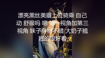 漂亮黑丝美眉上位骑乘 自己动 舒服吗 嗯 第一视角加第三视角 妹子身材不错 大奶子翘翘的很好看