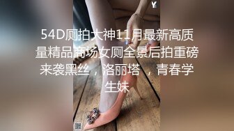 54D厕拍大神11月最新高质量精品商场女厕全景后拍重磅来袭黑丝，洛丽塔 ，青春学生妹