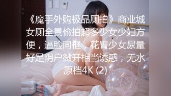 《魔手外购极品厕拍》商业城女厕全景偸拍超多少女少妇方便，逼脸同框，花臂少女尿量好足阴户微开相当诱惑，无水原档4K (2)