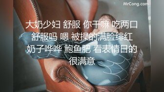 大奶少妇 舒服 你干嘛 吃两口 舒服吗 嗯 被操的满脸绯红 奶子哗哗 鲍鱼肥 看表情日的很满意