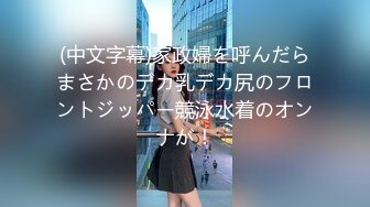 (中文字幕)家政婦を呼んだらまさかのデカ乳デカ尻のフロントジッパー競泳水着のオンナが！