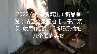 2022六月最新流出（新品首发）精品全景厕拍【电子厂系列-收尾作品】16新场景偷拍几个颜值美女