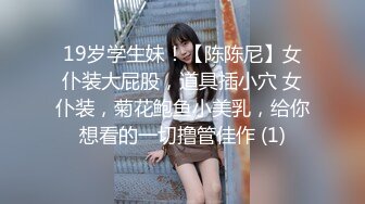 19岁学生妹！【陈陈尼】女仆装大屁股，道具插小穴 女仆装，菊花鲍鱼小美乳，给你想看的一切撸管佳作 (1)