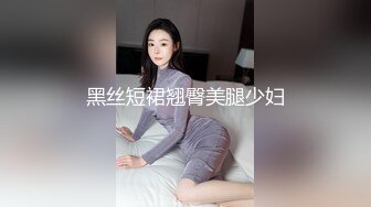 黑丝短裙翘臀美腿少妇